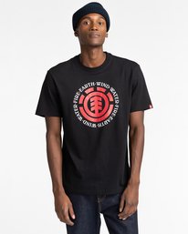1 Seal - T-shirt pour Homme Noir Z1SSI7ELF1 Element