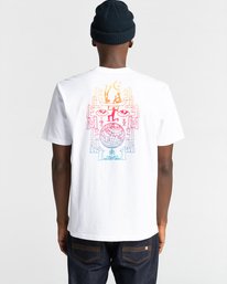3 Cabeza - T-shirt pour Homme Blanc Z1SSL2ELF1 Element