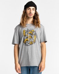 1 Cracks - T-Shirt for Men Grey Z1SSP1ELF1 Element