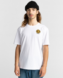 1 Cracks - T-shirt pour Homme Blanc Z1SSP1ELF1 Element