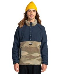 5 Mountain Sherpa 1 4 - Wendbares Fleece für Männer Beige Z1WAB5ELF1 Element