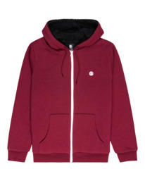 0 Bolton - Sweat à capuche zippé en sherpa pour Homme Rouge Z1WAC5ELF1 Element