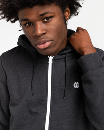 4 Bolton - Sherpa Fleece Zip Hoodie for Men Black Z1WAC5ELF1 Element