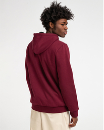 7 Bolton - Sweat à capuche zippé en sherpa pour Homme Rouge Z1WAC5ELF1 Element