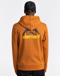 4 Goletta - Zip-Up Hoodie for Men Brown Z1ZHC3ELF1 Element