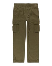 0 Mayari Cargo - Trousers for Boys Green Z2PTB4ELF1 Element