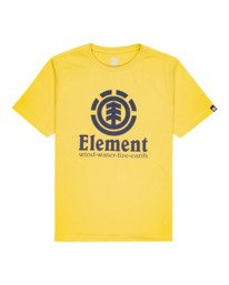 element, Vertical - T-Shirt für Jungen, CREAM GOLD (4811) 0 Vertical - T-Shirt für Jungen Gelb Z2SSC8ELF1 Element