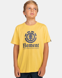 element, Vertical - T-Shirt für Jungen, CREAM GOLD (4811) 1 Vertical - T-Shirt für Jungen Gelb Z2SSC8ELF1 Element