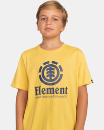 element, Vertical - T-Shirt für Jungen, CREAM GOLD (4811) 3 Vertical - T-Shirt für Jungen Gelb Z2SSC8ELF1 Element