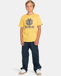 element, Vertical - T-Shirt für Jungen, CREAM GOLD (4811) 4 Vertical - T-Shirt für Jungen Gelb Z2SSC8ELF1 Element