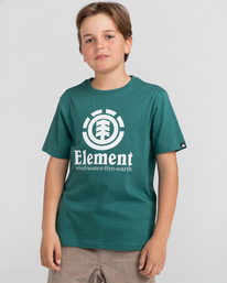 2 Vertical - Maglietta voor Ragazzo Green Z2SSC8ELF1 Element