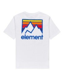 1 Joint - T-shirt pour Garçon Blanc Z2SSD9ELF1 Element
