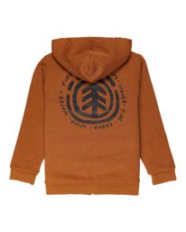 1 Helder - Zip-Up Hoodie for Boys Brown Z2WAB2ELF1 Element