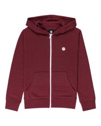 0 Cornell Classic - Zip-Up Sweatshirt for Kids Red Z2ZHB4ELF1 Element