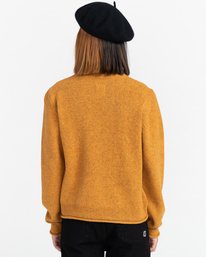 6 Roldal - Pull pour Femme Jaune Z3JPB1ELF1 Element