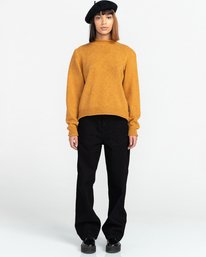 5 Roldal - Pull pour Femme Jaune Z3JPB1ELF1 Element
