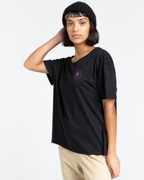3 Lahotan - T-shirt pour Femme Noir Z3SSE6ELF1 Element