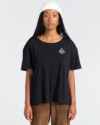 2 Elliptical - T-shirt pour Femme Noir Z3SSE7ELF1 Element