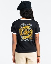 4 Rotation - T-shirt pour Femme Noir Z3SSE9ELF1 Element