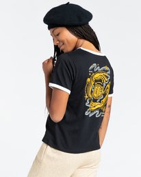 3 Rotation - T-shirt pour Femme Noir Z3SSE9ELF1 Element