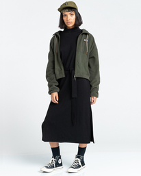 4 Oslo - Sweat zippé pour Femme Vert Z3WAA4ELF1 Element