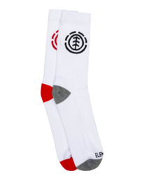 0 Pop - Chaussettes de sport hautes Unisexe Blanc Z5SOB6ELF1 Element