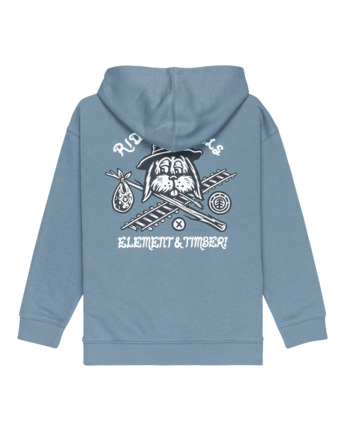 element, Timber Hobos Po Y - Sweat à capuche pour Garçon 8-16 ans, BLUE MIRAGE (bmk0) Timber Hobos Po Y - Hoodie for Boys 8-16  ELBSF00204