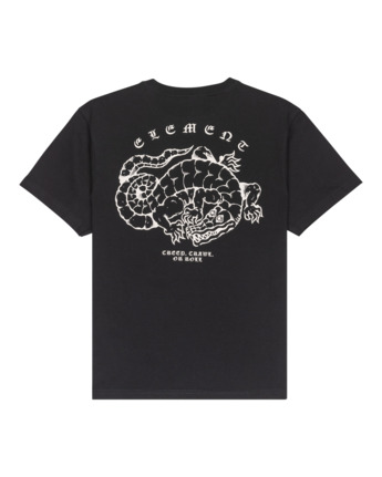 element, Aligator Y - Short Sleeve T-Shirt for Boys 8-16, FLINT BLACK (fbk) Aligator Y - Short Sleeve T-Shirt for Boys 8-16  ELBZT00254