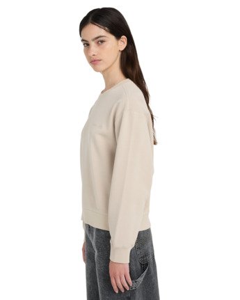 element, Cornell 3.0 - Felpa pullover da Donna, OAT MILK (teg0) Cornell 3.0 - Pullover Sweatshirt for Women  ELJFT00120
