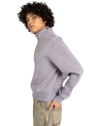 element, Element Co W - Felpa con cerniera a un quarto da Donna, MINIMAL GRAY (skg0) Element Co W - Quarter Zip Sweatshirt for Women  ELJFT00124