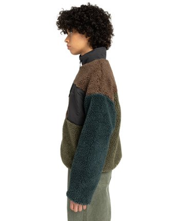 element, Oak Sherpa W - Giacca in sherpa da Donna, MULTICOLOR (ksqe) Oak Sherpa W - Sherpa Jacket for Women  ELJJK00124
