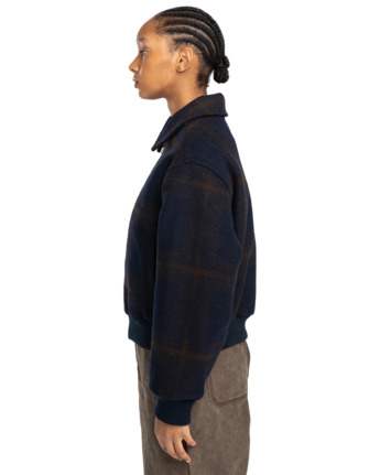 element, Reynis  - Bomber Jacket for Women, ECLIPSE NAVY/JAVA PLAID (ktp1) Reynis  - Bomber Jacket for Women  ELJJK00126