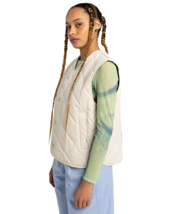 element, Reija - Wasserdichte Steppweste für Frauen, OYSTER GRAY (tfn0) Reija - Waterproof Quilted Vest for Women  ELJJK00137