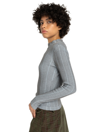 element, Roll Neck W - Maglietta a Maniche Lunghe da Donna, FORGET ME NOT (bgl0) Roll Neck W - Long Sleeve T-Shirt for Women  ELJKT00125