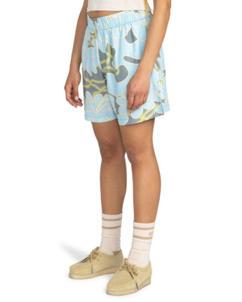 element, Chillin 13.4" - Shorts mit elastischem Bund für Frauen, POP YELLOWBLUE (bzm7) Chillin 13.4" - Elastic Waist Shorts for Women  ELJNS00115