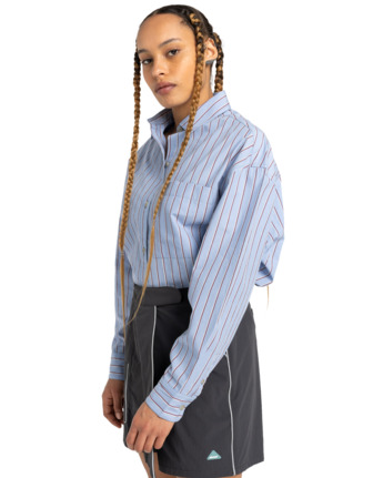 element, Napkins W - Long Sleeve Shirt for Women, STRIPE BLUE/POMEGRANATE (bgn3) Napkins W - Long Sleeve Shirt for Women  ELJWT00111