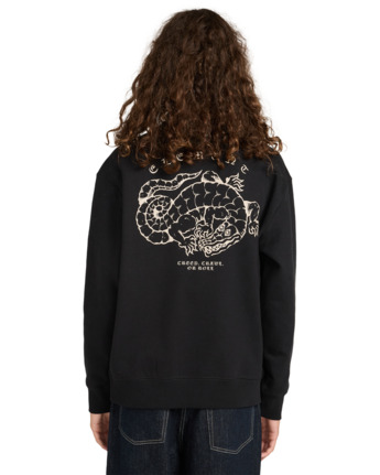 element, Aligator Cr - Sweat pour Homme, FLINT BLACK (fbk) Aligator Cr - Sweatshirt for Men  ELYSF00304
