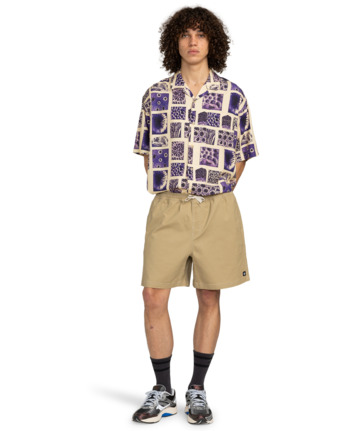 element, Chillin Classic 17" - Elastic Waist Walkshorts for Men, KHAKI (kha) Chillin Classic 17" - Elastic Waist Walkshorts for Men  ELYWS00133