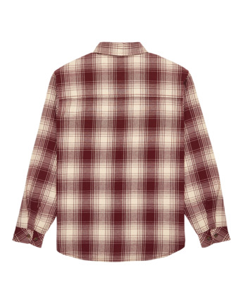 element, Hawthorne 2Pkt Heavyweight - Chemise manches longues pour Homme, CREAM ZINFANDEL PLAID (rss1) Hawthorne 2Pkt Heavyweight - Long Sleeve Shirt for Men  ELYWT00157