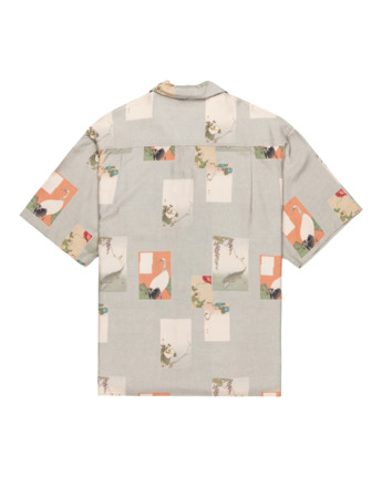 element, Resort - Hemd mit kurzen Ärmeln für Männer, POSTCARDS (wfm6) Resort - Short Sleeves Shirt for Men  ELYWT00177