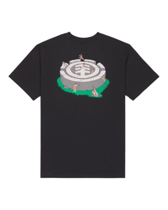 element, Stone Age - T-Shirt für Männer, OFF BLACK (kta0) Stone Age - Short Sleeve T-Shirt for Men  ELYZT00556