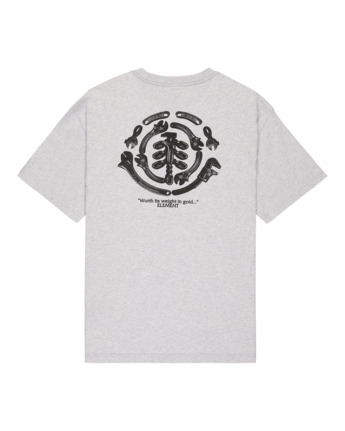 element, Iron Works - T-Shirt à manches courtes pour Homme, MID GREY HEATHER (sgbh) Iron Works - Short Sleeve T-Shirt for Men  ELYZT00565