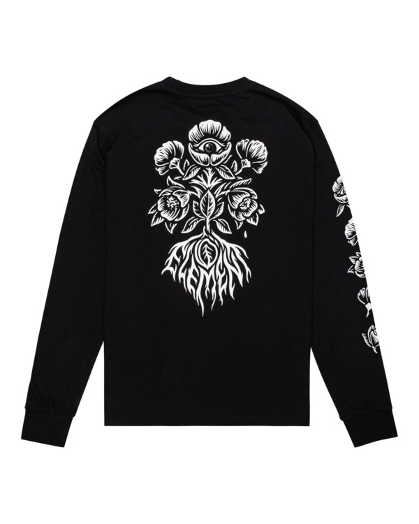 1 Bloom - Long Sleeve T-Shirt for Men Black C1LSB2ELP2 Element