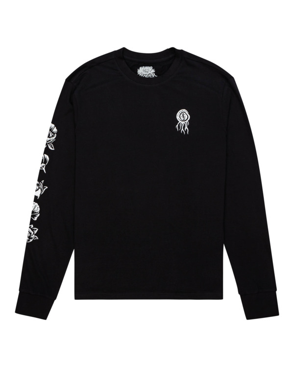 0 Bloom - Long Sleeve T-Shirt for Men Black C1LSB2ELP2 Element
