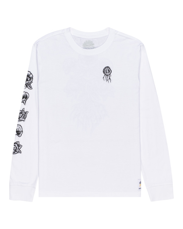 0 Bloom - T-shirt manches longues pour Homme Blanc C1LSB2ELP2 Element