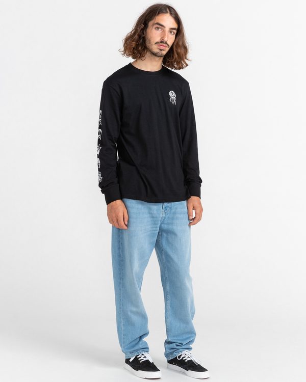 5 Bloom - Long Sleeve T-Shirt for Men Black C1LSB2ELP2 Element