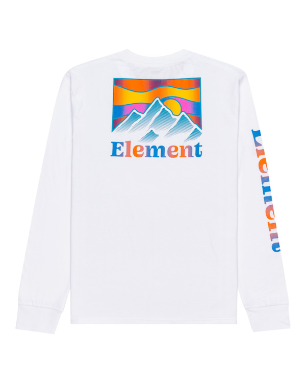 1 Kass - Long Sleeve T-Shirt for Men White C1LSB4ELP2 Element