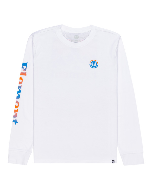 0 Kass - Long Sleeve T-Shirt for Men White C1LSB4ELP2 Element