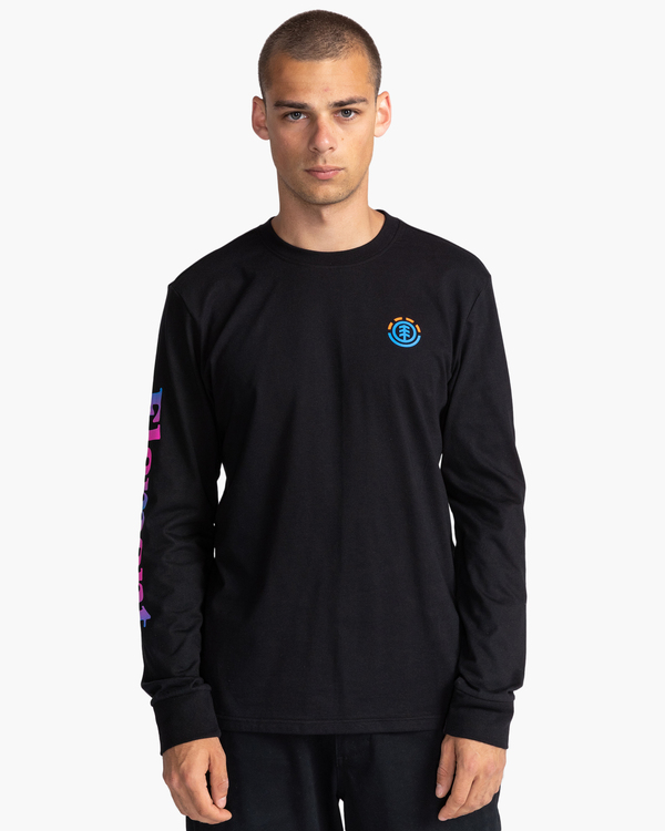Kass - Long Sleeve T-Shirt for Men - Men's Black Long Sleeve T