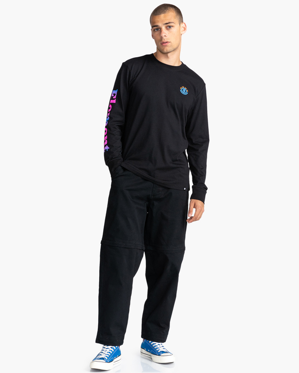 Kass - Long Sleeve T-Shirt for Men - Men's Black Long Sleeve T